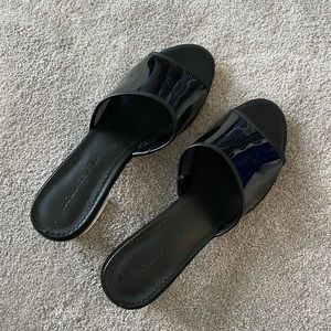 Karl lagerfeld paris sandal with clear heel new